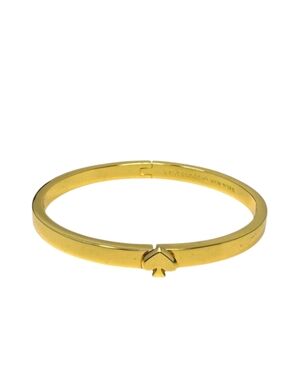 KATE SPADE Everyday Spade Gold Tone Hinge Bangle Bracelet